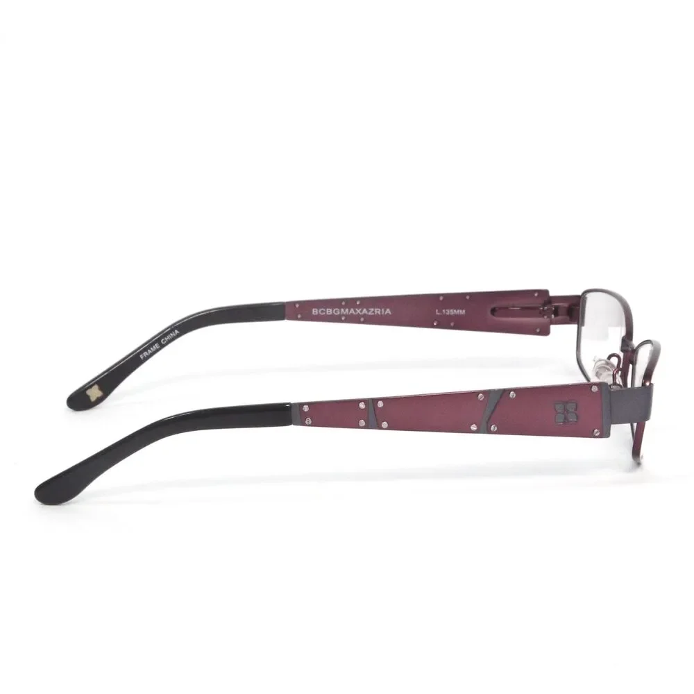 BCBGMaxazria Antonia Eyeglasses Frames Womens 53-15-135 Burgundy Rectangular